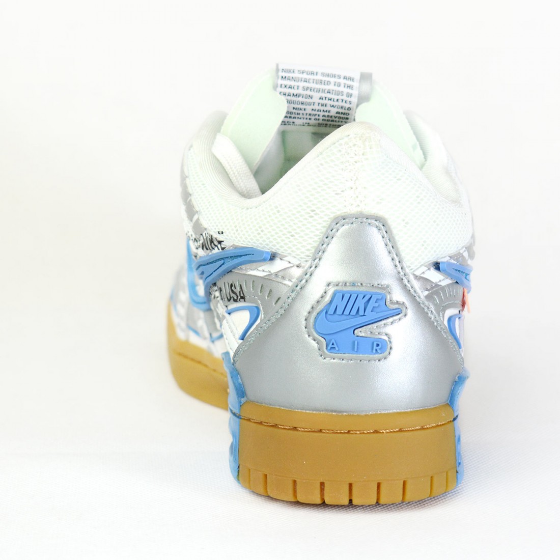 off white rubber dunk blue